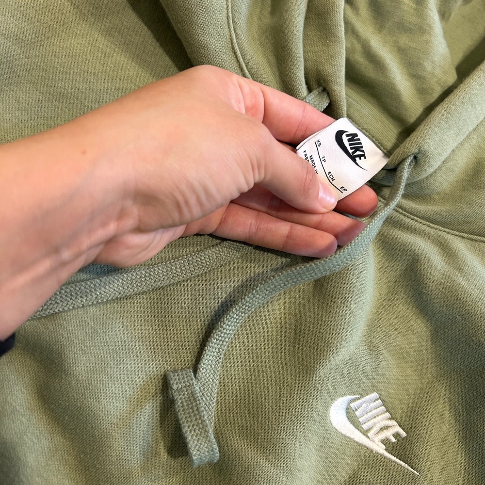 Nike Olive Green Pullover Hoodie